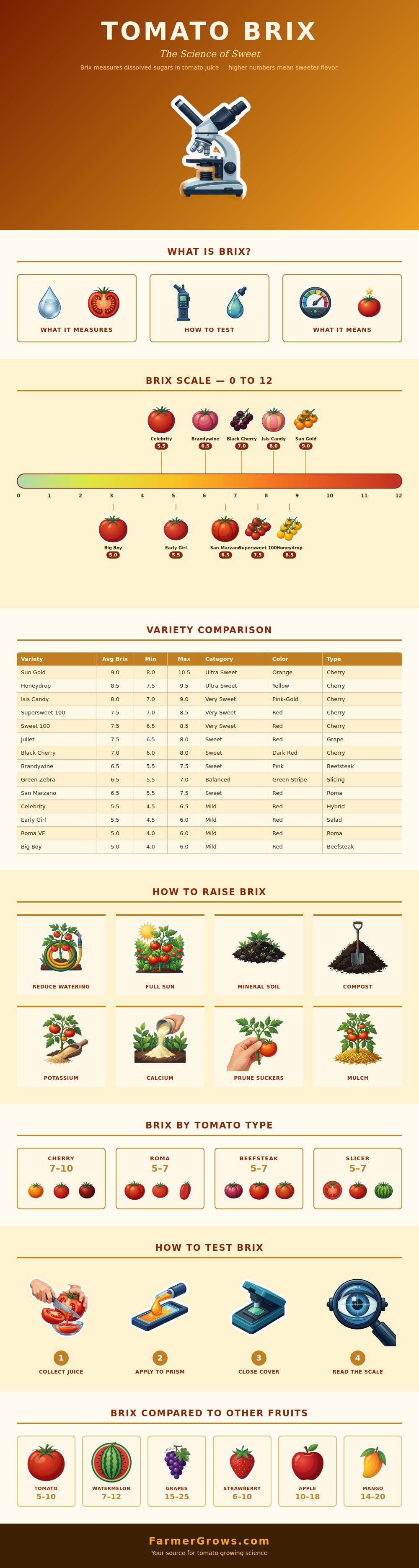 Tomato Brix Chart