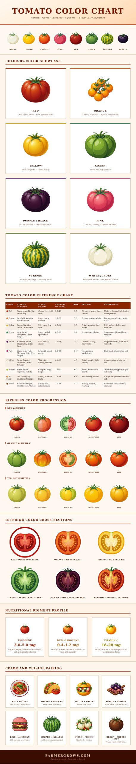Tomato Color Chart - Farmer Grows