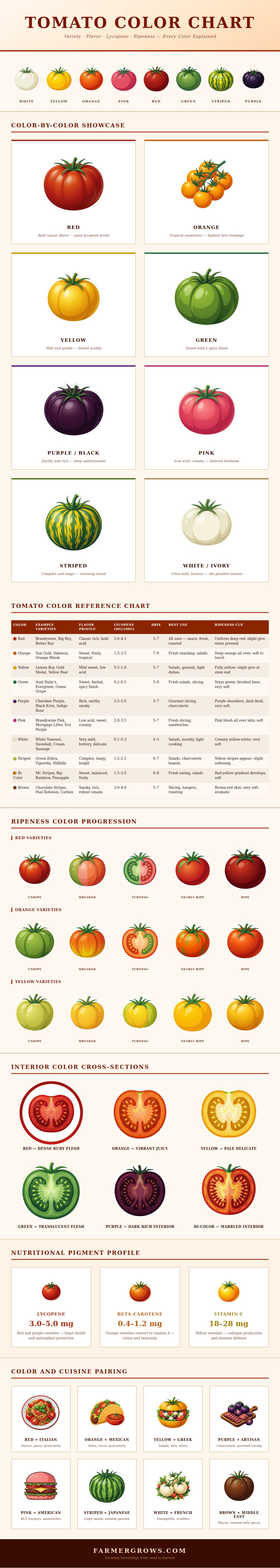 Tomato Color Chart