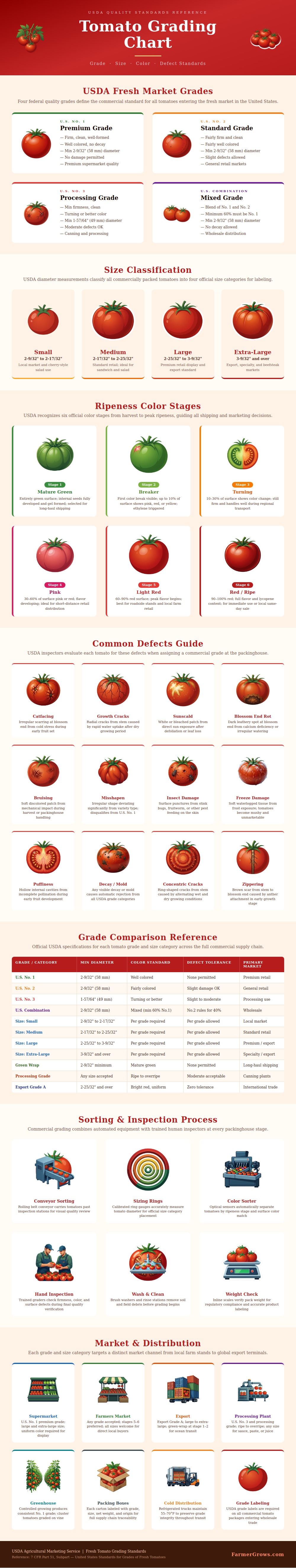 Tomato Grading Chart