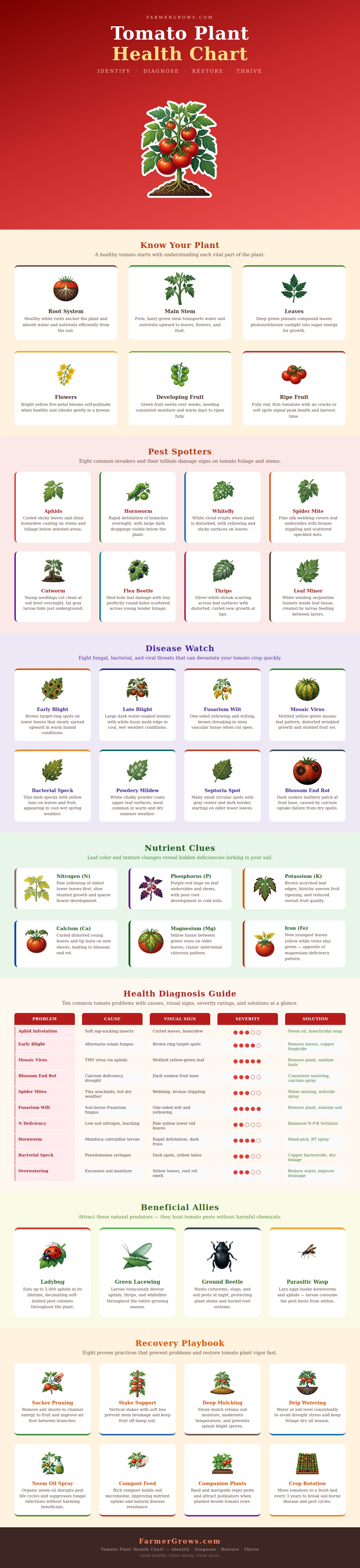Tomato Plant Health Chart