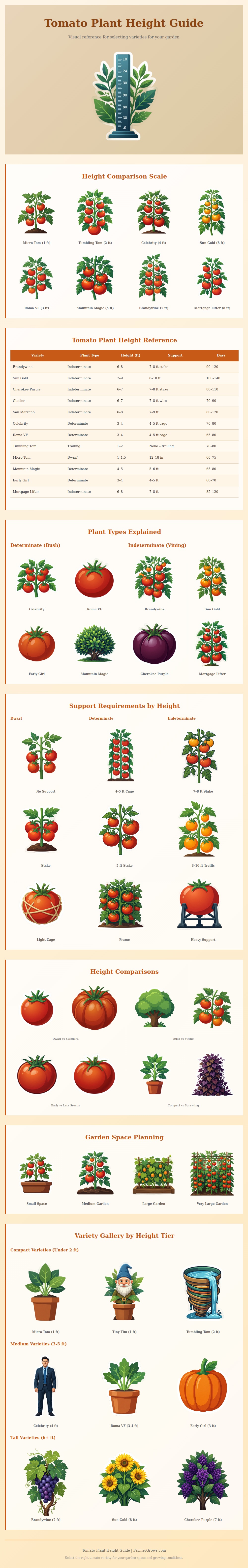Tomato Plant Height Chart