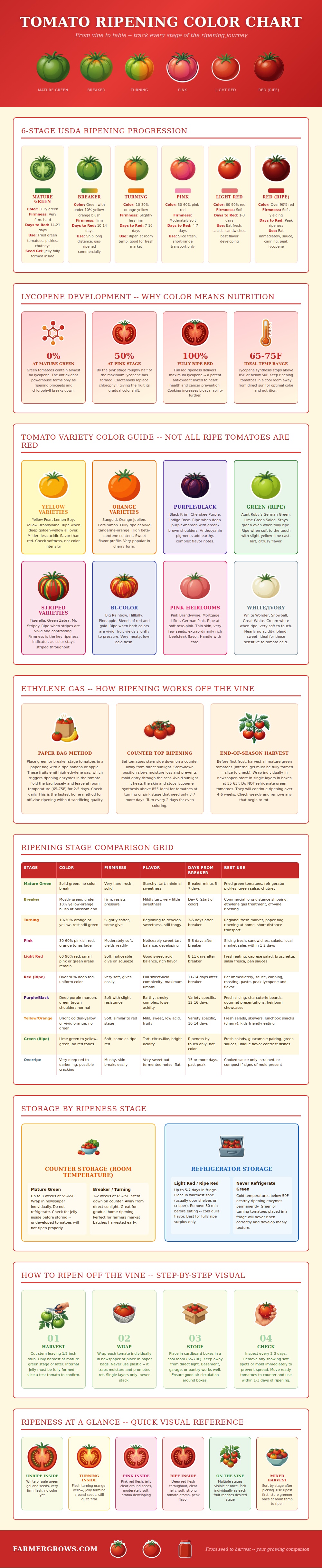Tomato Ripening Color Chart