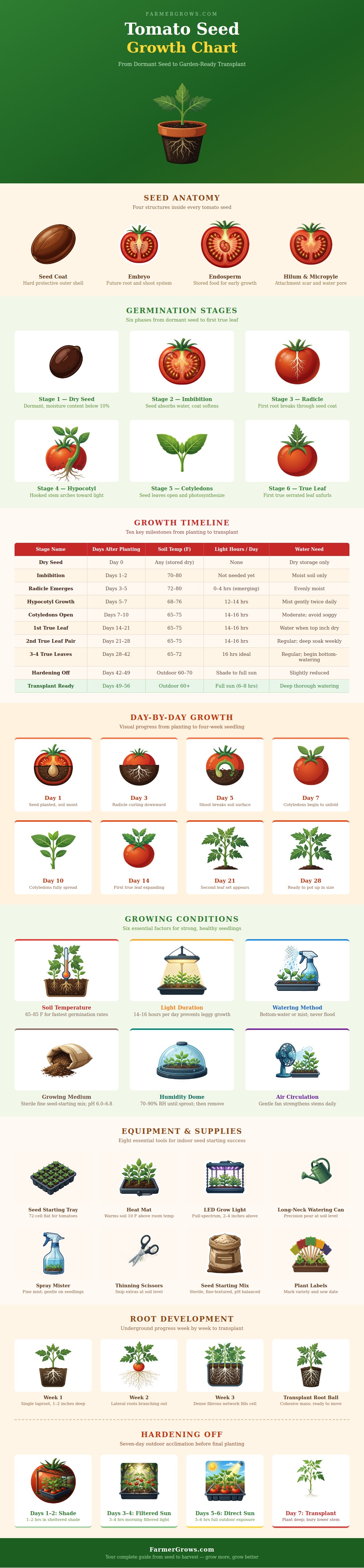 Tomato Seed Growth Chart