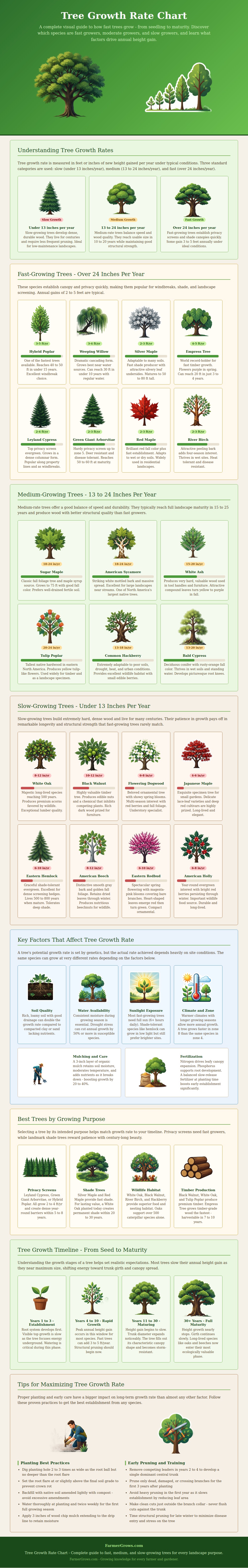 Tree Growth Rate Chart