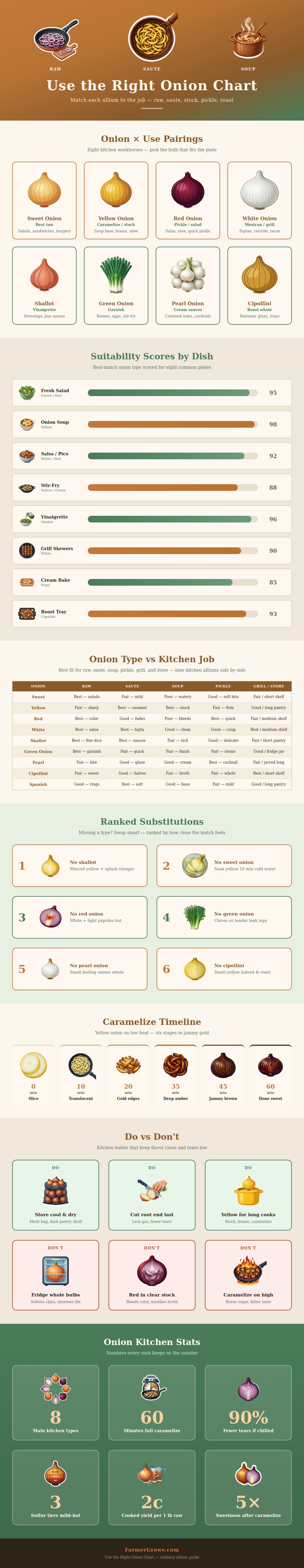 Use The Right Onion Chart