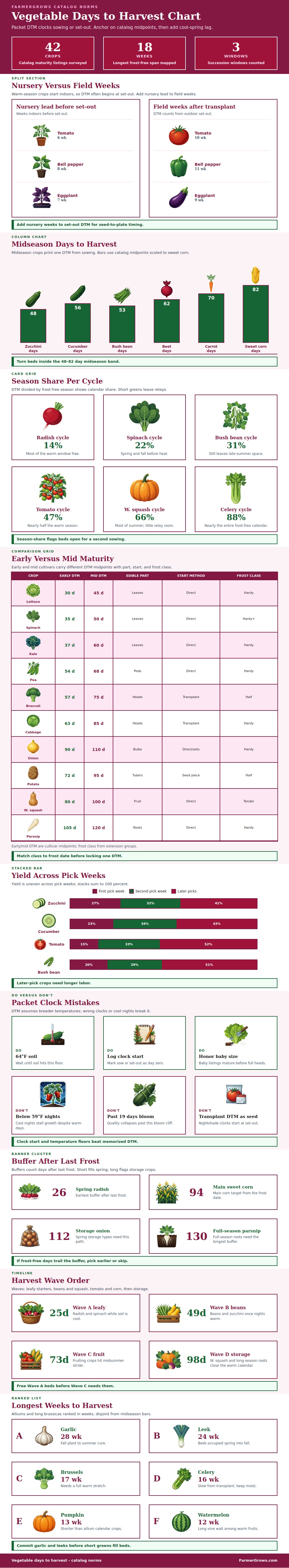 Vegetable Days To Harvest Chart