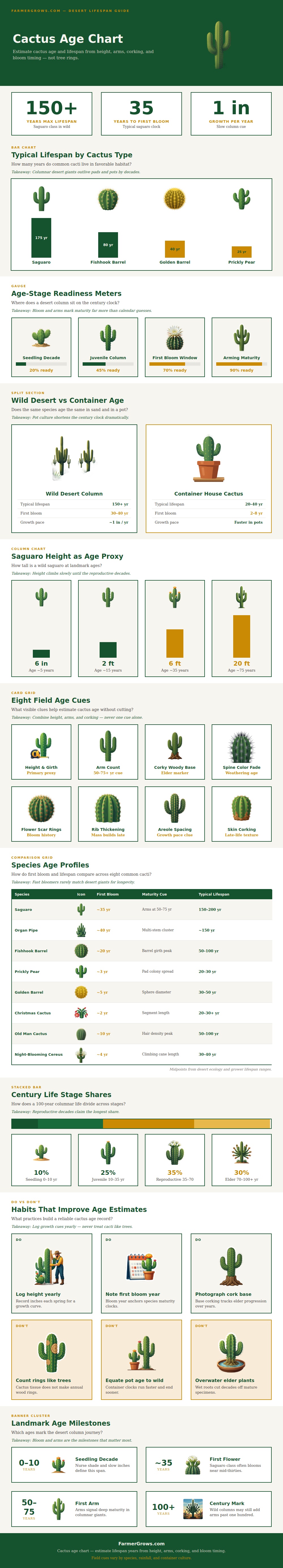 Cactus Age Chart