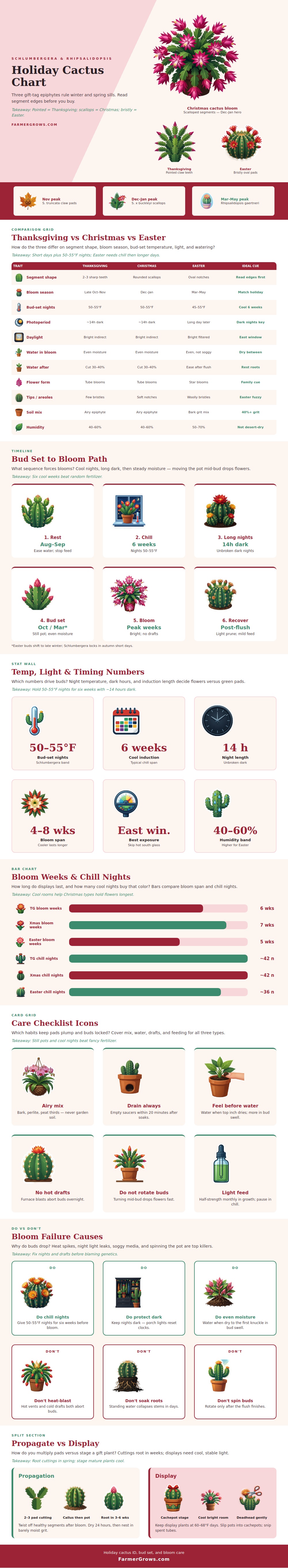 Holiday Cactus Chart